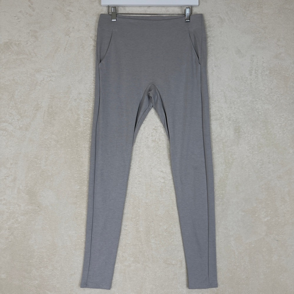 LUNYA Women's Medium Light Gray‎ Lounge Pants Made in USA Supima Cotton Luxury